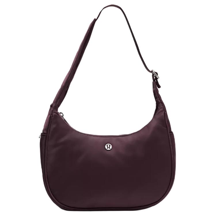 

Lululemon Сумка через плечо из нейлона и полиэстера для женщин, цвет plum purple