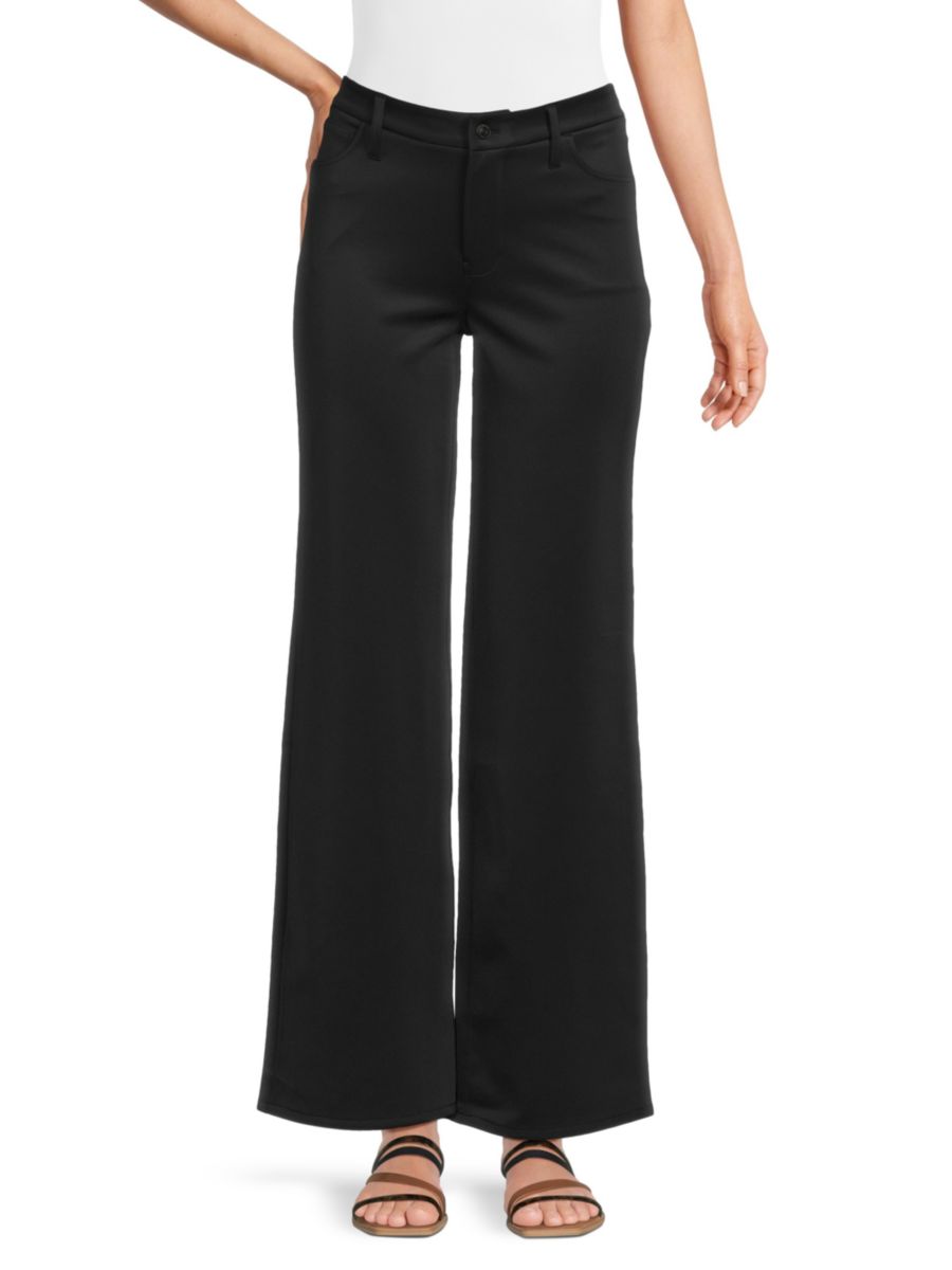 

Брюки Rosalie с высокой талией и плоским передом Hudson Jeans, цвет Black Beauty