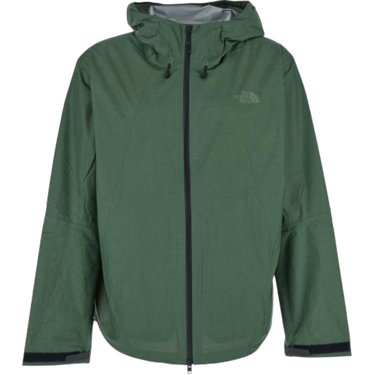 

THE NORTH FACE Куртка дождевик с молнией и логотипом, Green