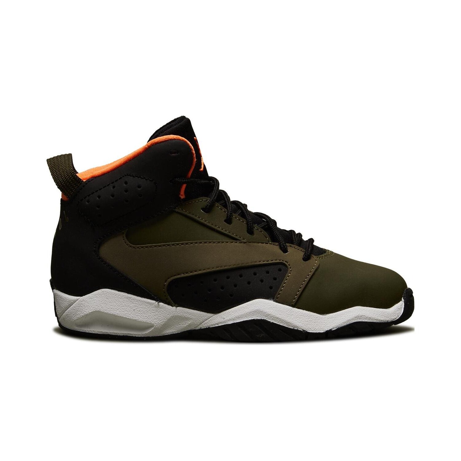 Кроссовки Lift Off Kids Lifestyle PS Mid-top Canvas Olive Green/Consoons Orange/Black/White Jordan, зеленый — фото 2