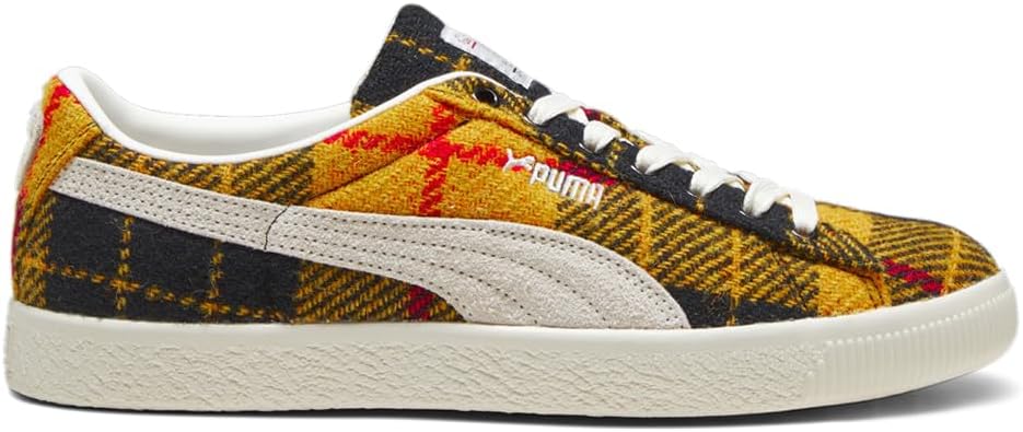 

Кроссовки PUMA мужские замшевые VTG Harris Tweed с шнуровкой, повседневные - черные, желтые