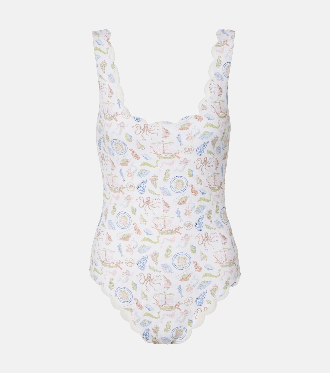 

Купальник с кружевным краем и принтом Palm Springs Marysia, Cameo Print 1