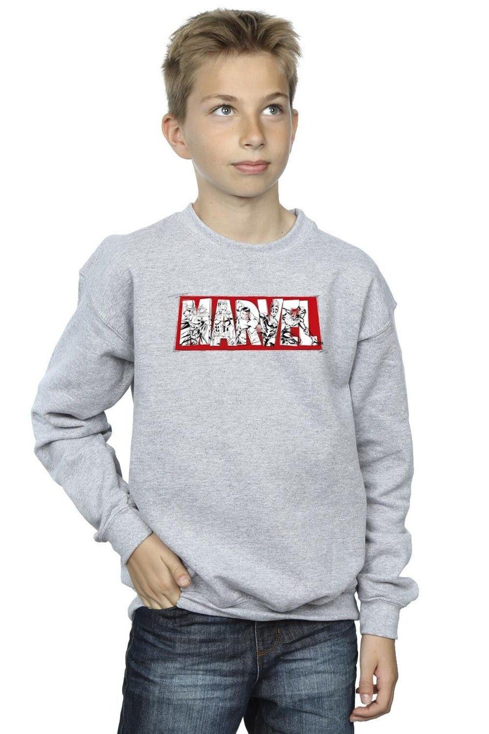 

Толстовка с наполнителем «Мстители» Marvel, серый