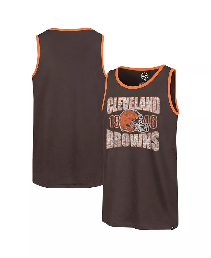 

Мужская коричневая майка Cleveland Browns Upload Franklin '47 Brand