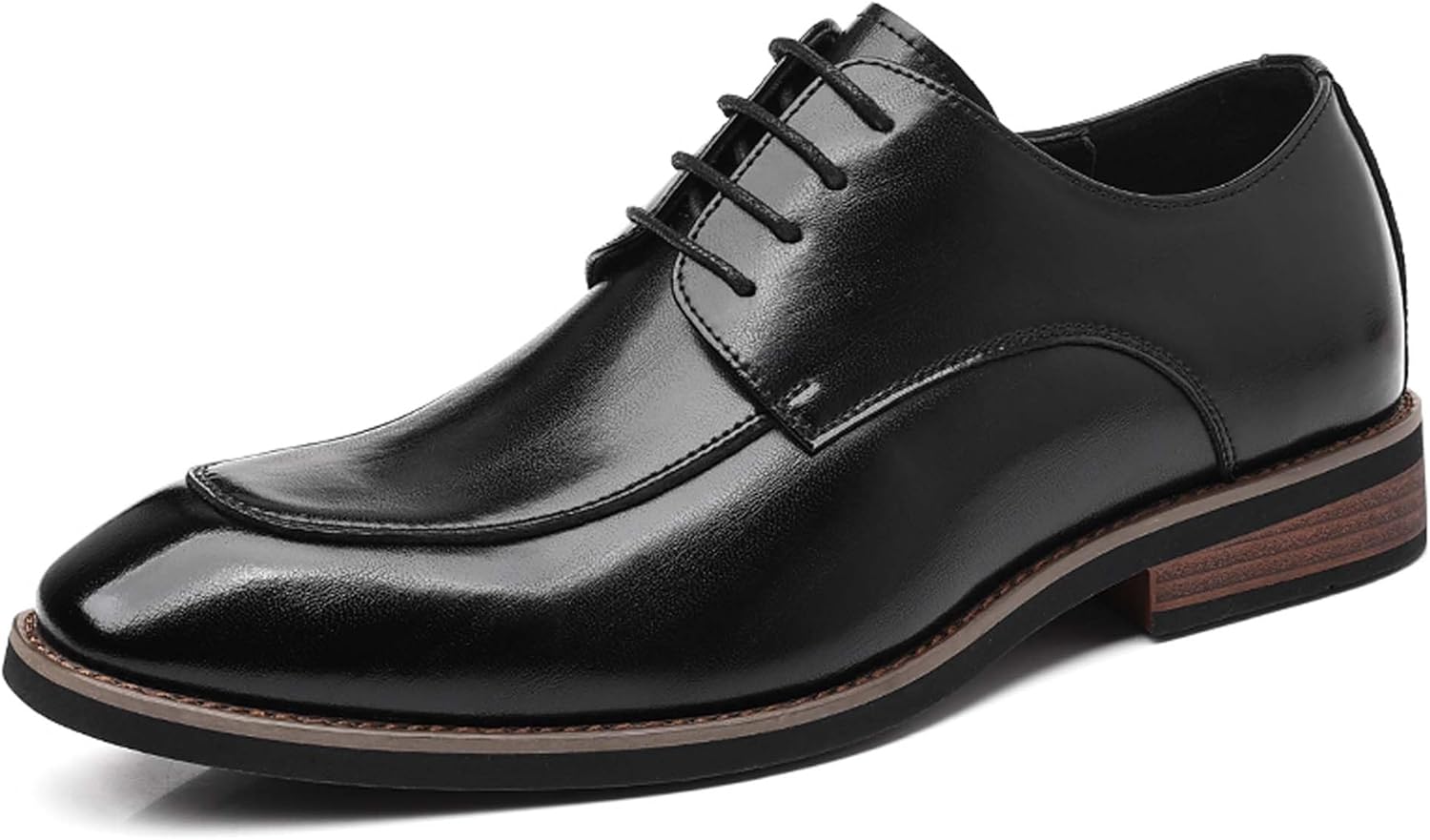 

Мужские оксфорды классические с шнуровкой, деловые, повседневные, формальные кожаные туфли, легкие, подходят для ходьбы, работы, офиса, форменной одежды, банкетов, свадеб, костюмов и платьев Generic, черный