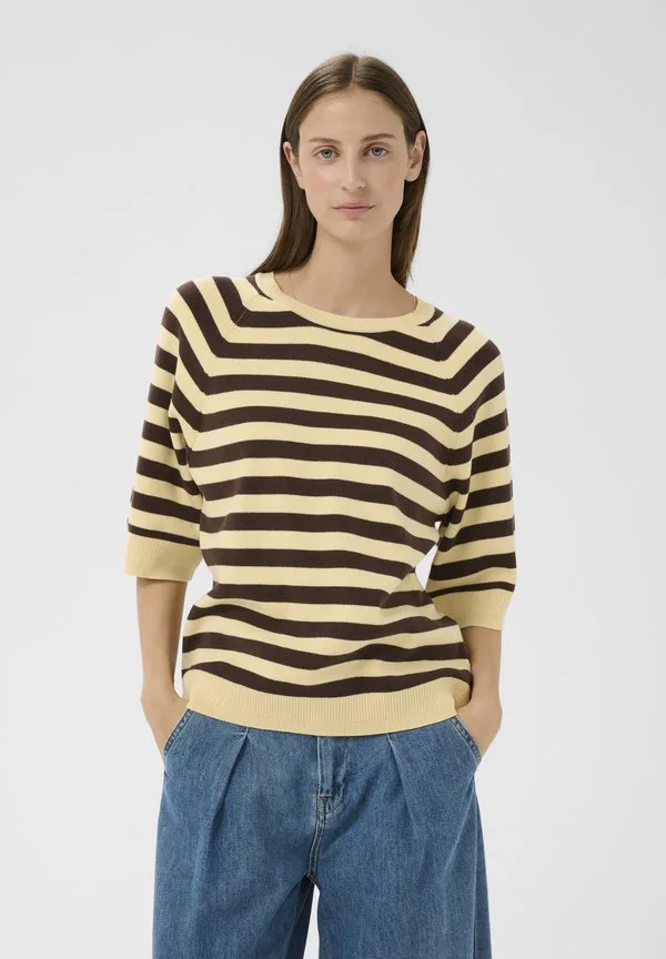 

Футболка с принтом madieiw Inwear, Chamomile Coffee Bean Stripe, Коричневый, Футболка с принтом madieiw Inwear, Chamomile Coffee Bean Stripe