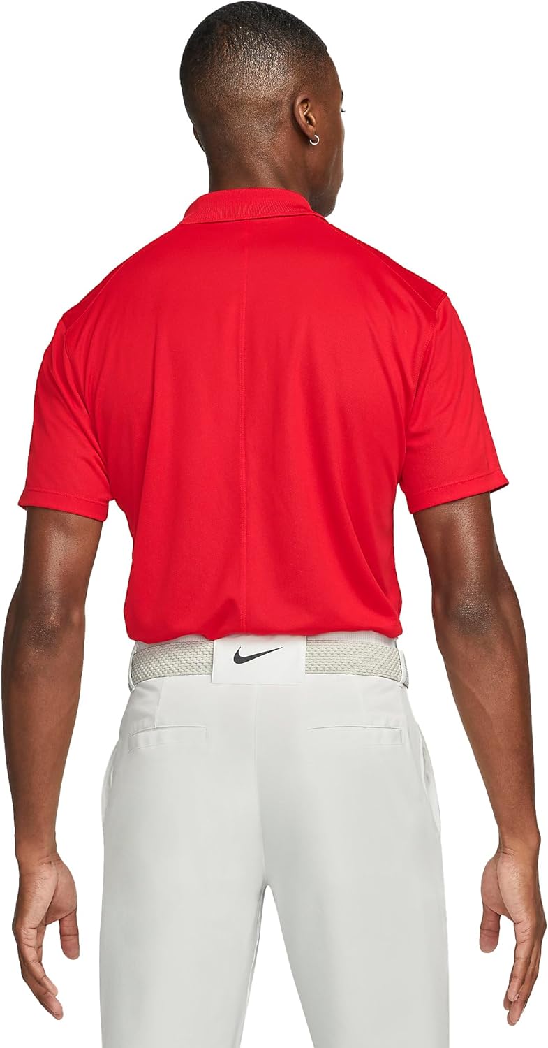 Мужская футболка-поло Nike Victory Solid OLC для гольфа, University Red/White — фото 2