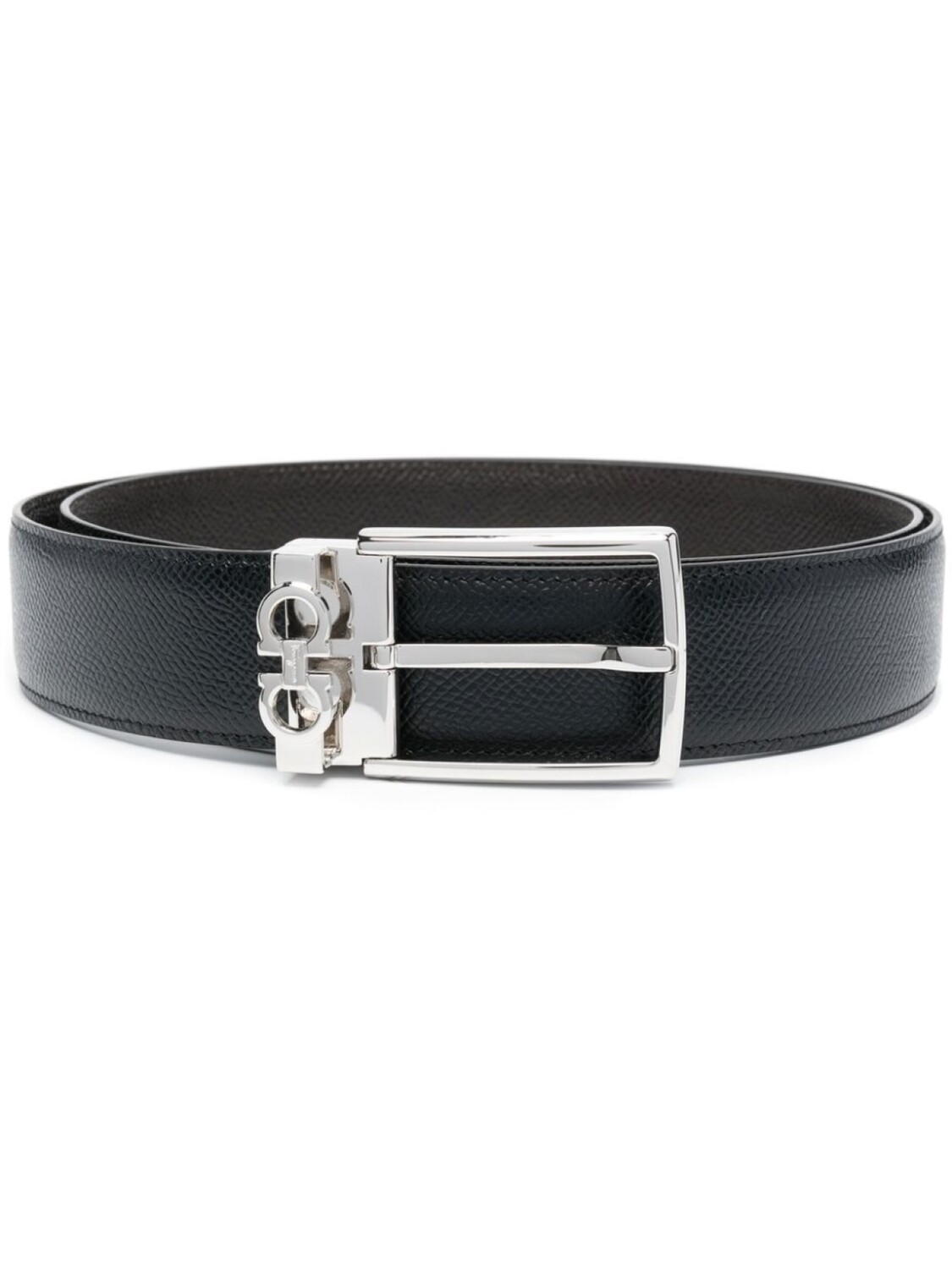 

Ferragamo ремень с пряжкой-логотипом, черный