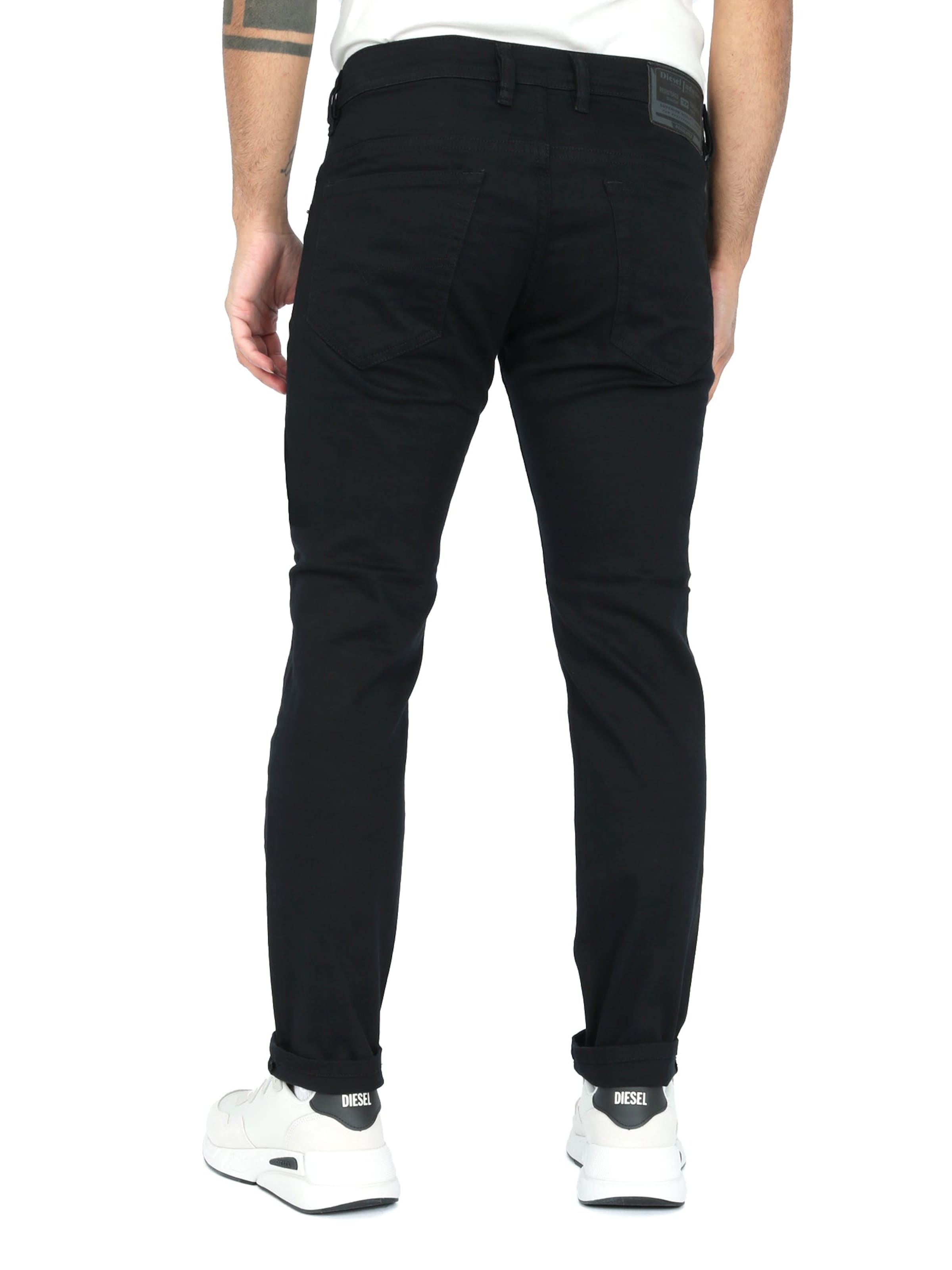 DIESEL Джинсы 'THOMMER-R' черные, Slim fit — фото 3