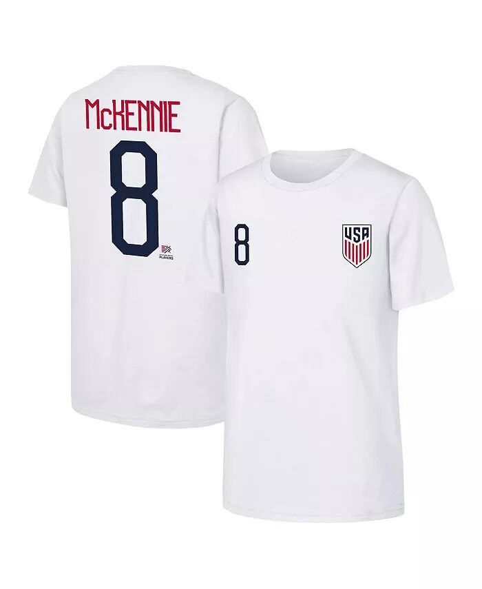 

Футболка с именем и номером команды USMNT Weston McKennie White от Big Boys and Girls Outerstuff
