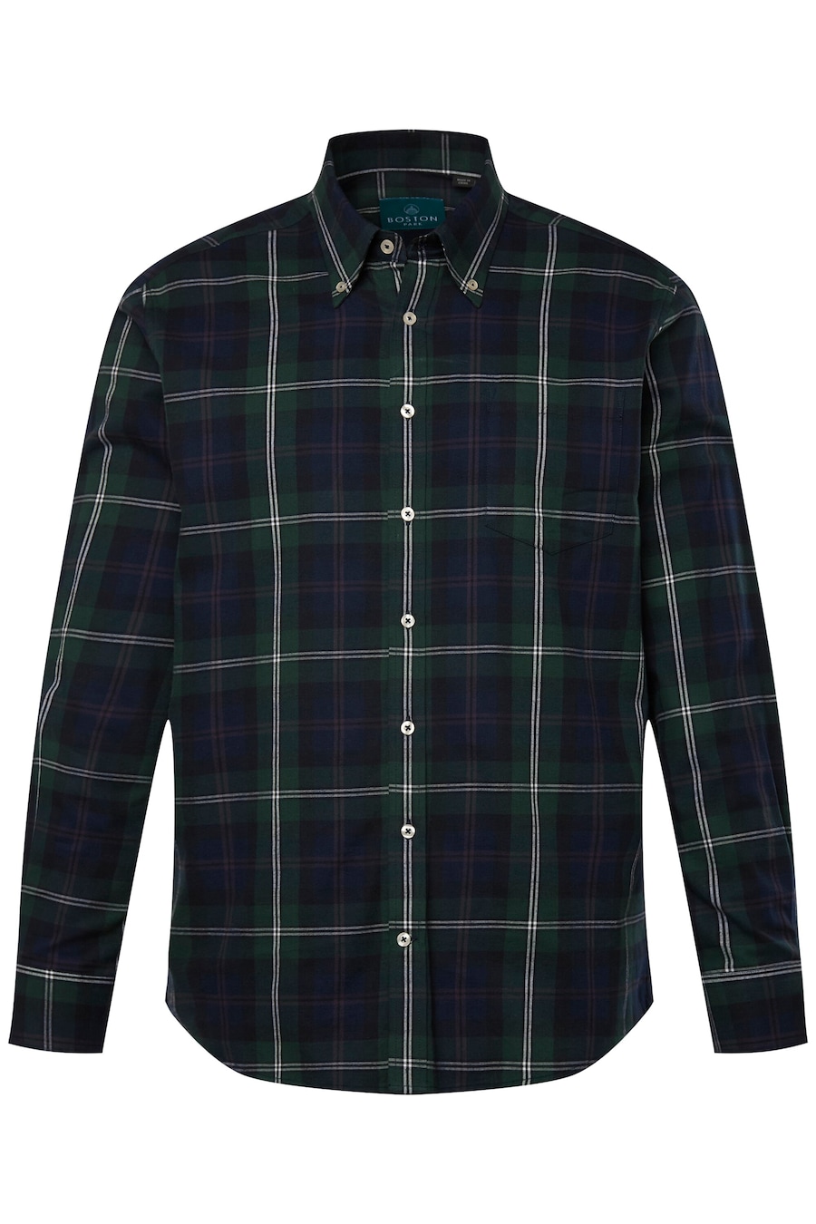 

Рубашка на пуговицах классического кроя Boston Park, зеленый
