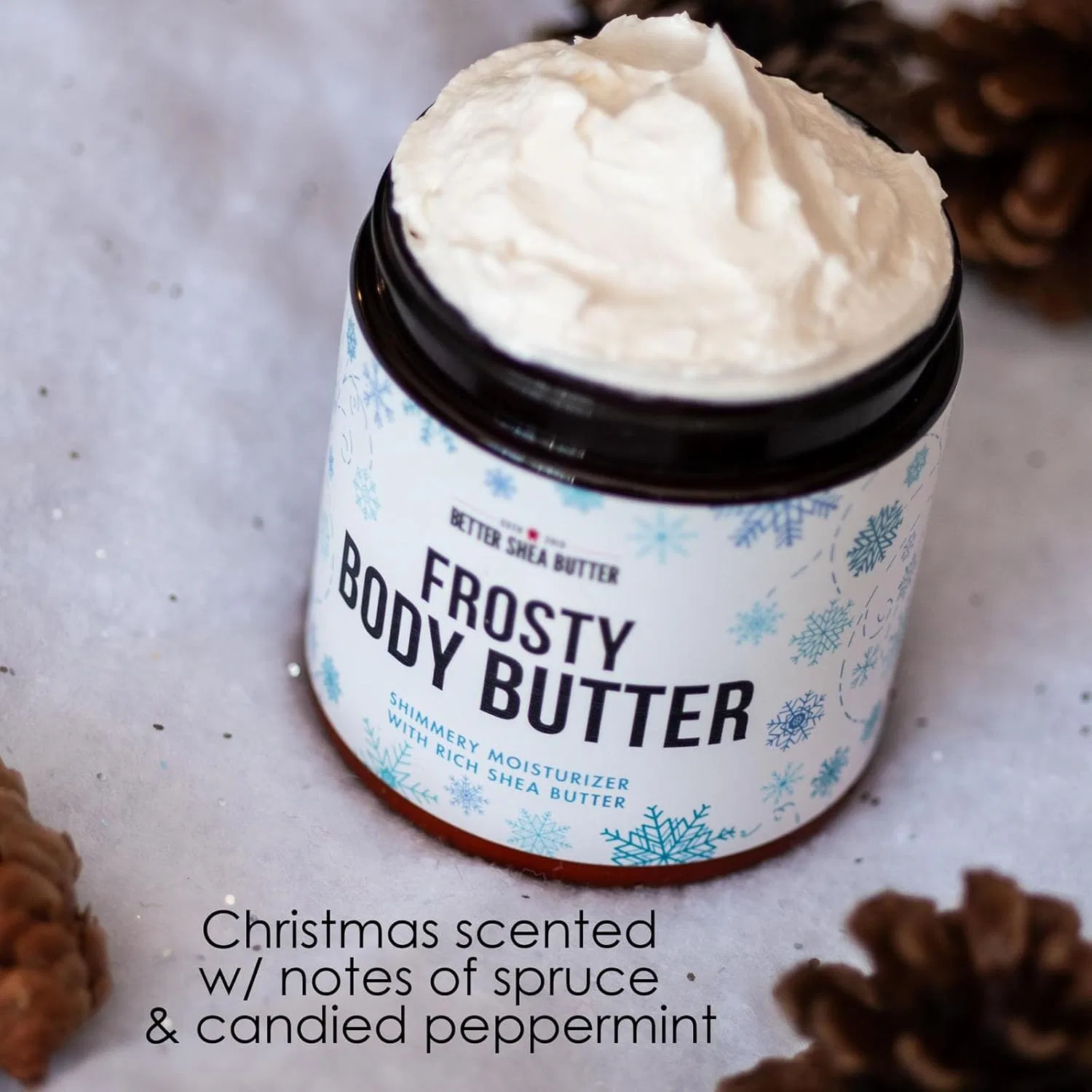 Масло для тела с мерцанием Shea Butter Limited Edition, аромат Рождества, 310 г Generic — фото 4