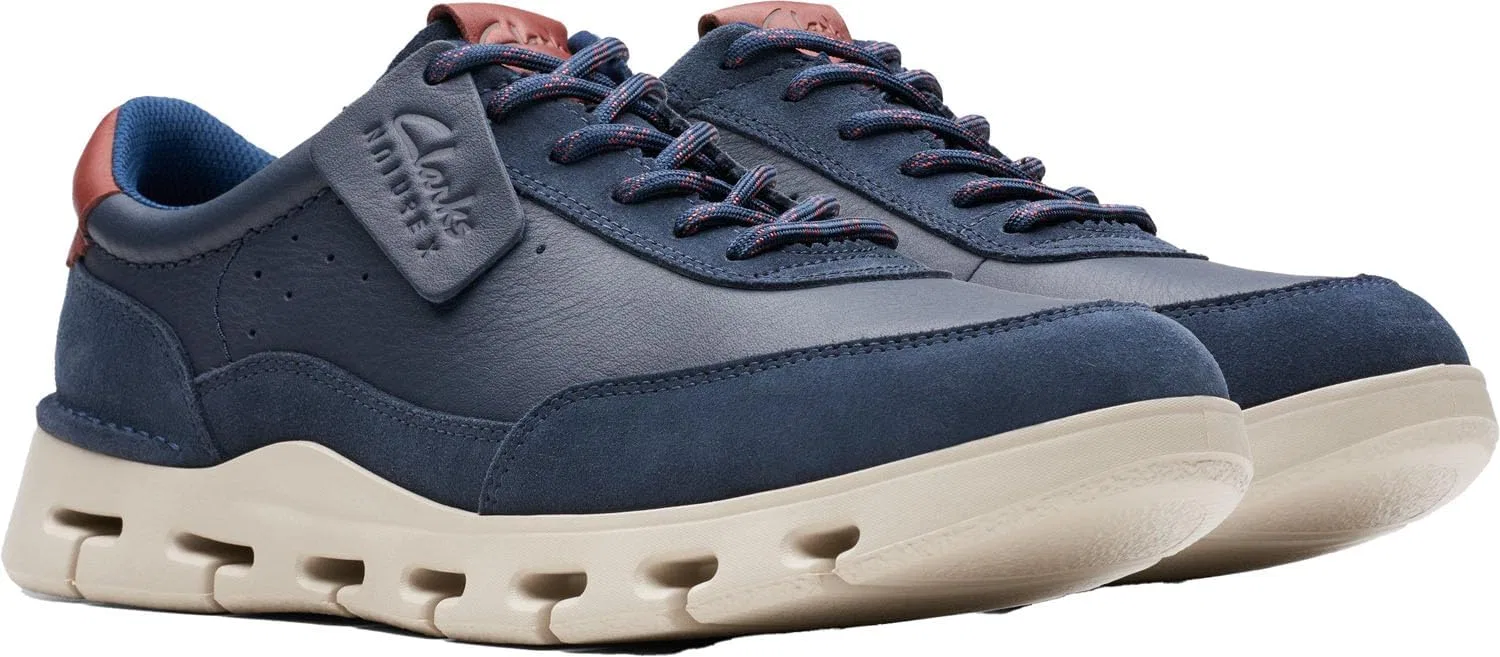 Мужские кроссовки Clarks Nature X One, 2-Navy Leather — фото 4