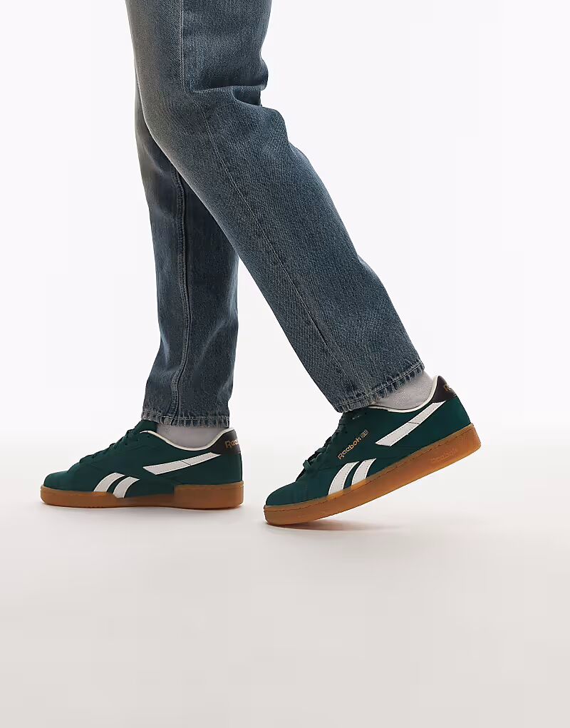 

Кроссовки Reebok Club C Grounds в зелено-черных тонах