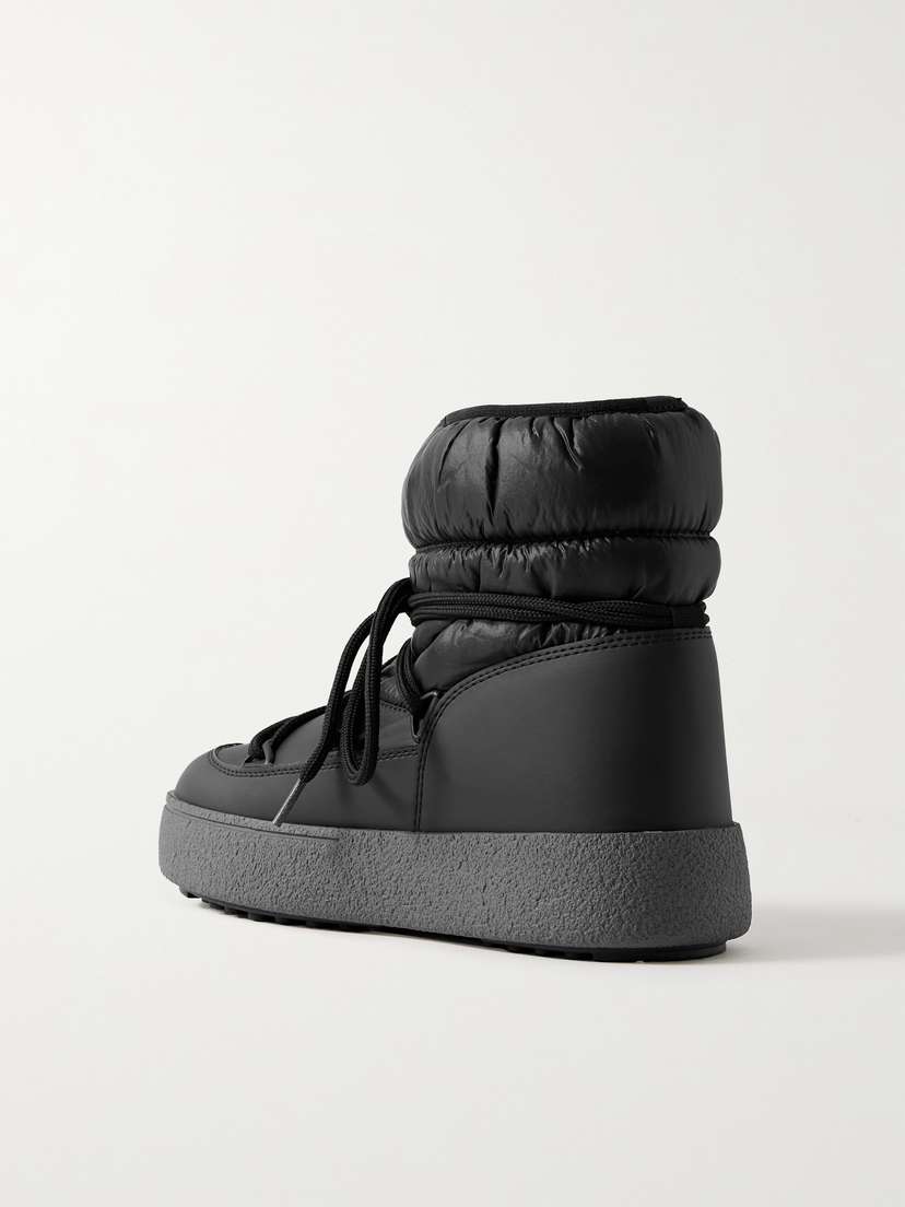 Стеганые зимние ботинки Ltrack из искусственной кожи Moon Boot, черный — фото 3