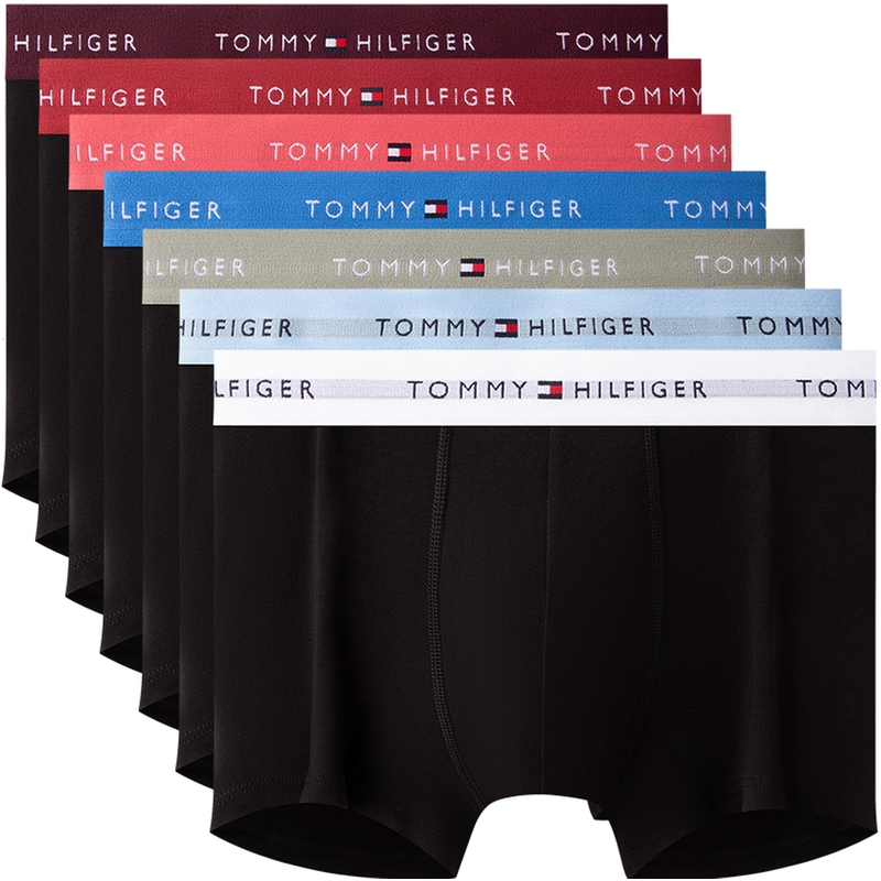 

Трусы мужские 4 шт Tommy Hilfiger, светло-голубой/белый/красный/синий/серый/фуксия