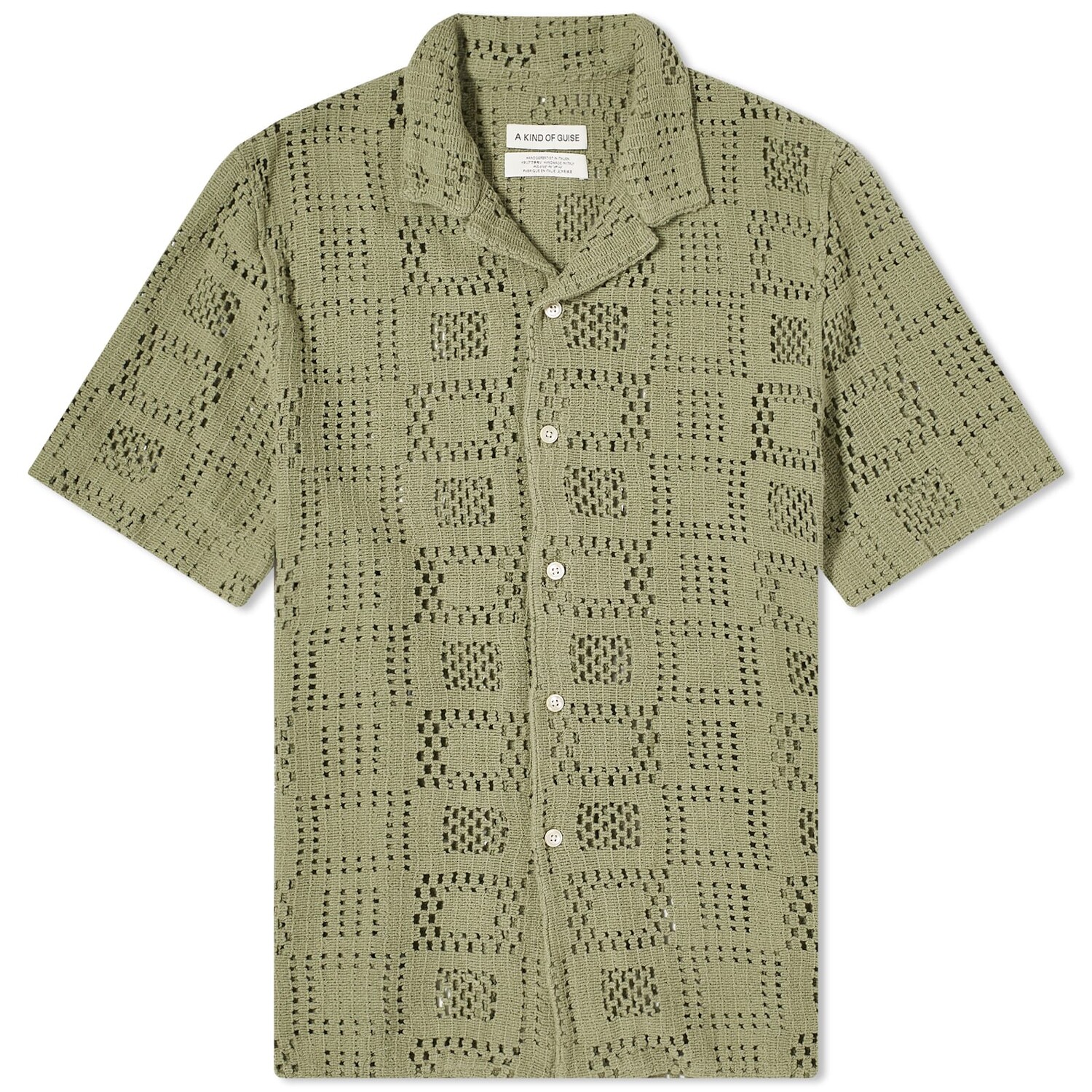 

Рубашка с коротким рукавом A Kind Of Guise Gioia Shirt, цвет Sage Crochet
