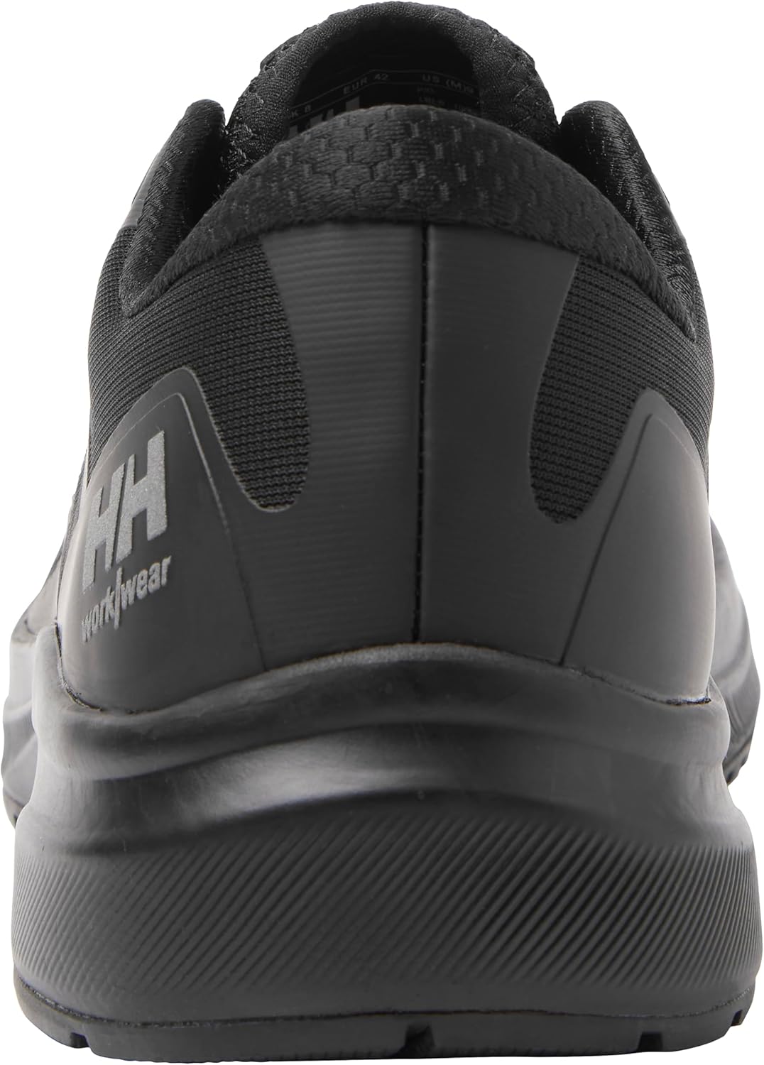Helly-Hansen Barcode Low EH Work Shoes - легкие нескользящие кроссовки с амортизирующей промежуточной подошвой и дышащим верхом Helly Hansen, 990 Black — фото 3