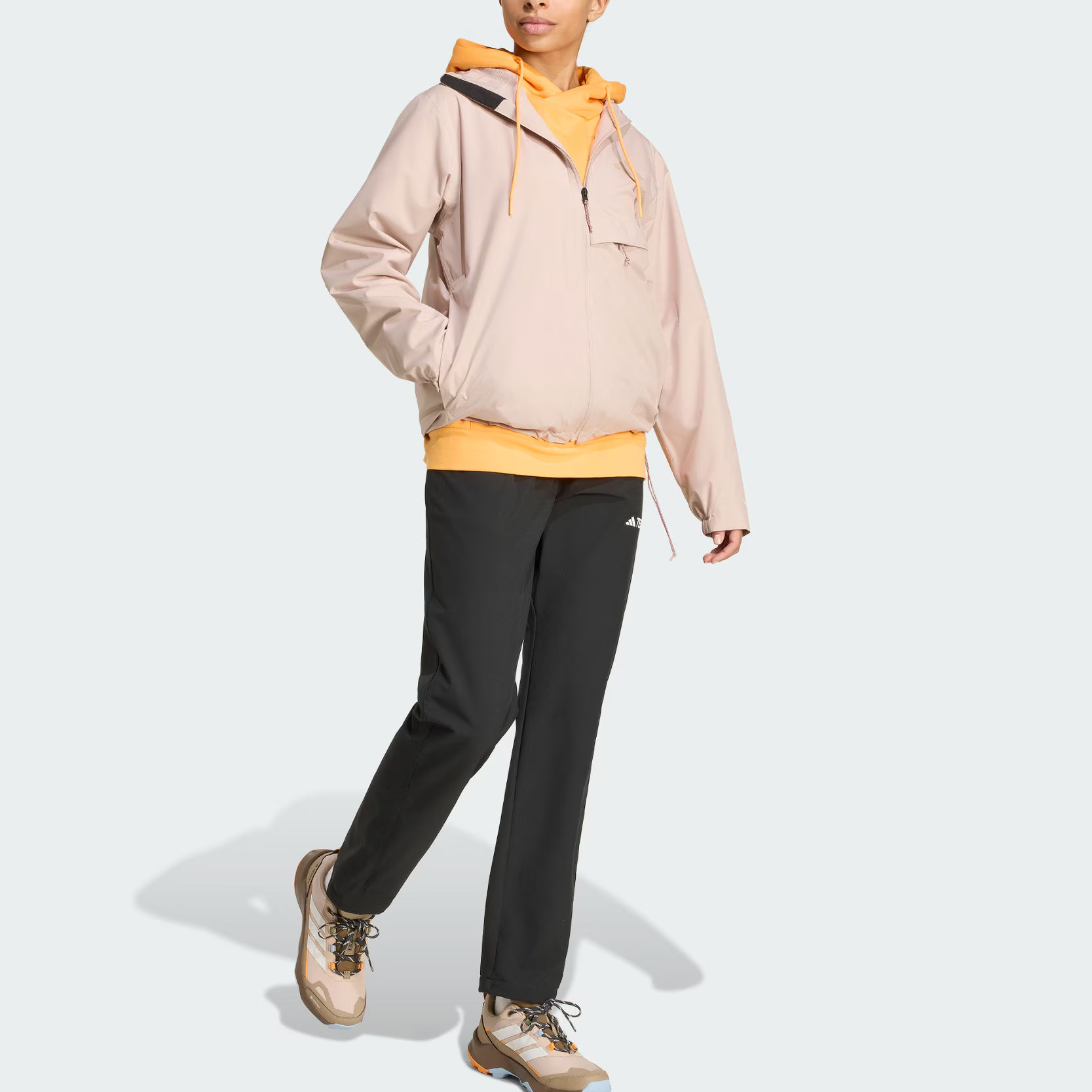 Ветровка Terrex Hiking Waterproof, Windproof, And Abrasion Resistant для женщин Adidas, wonder taupe — фото 4