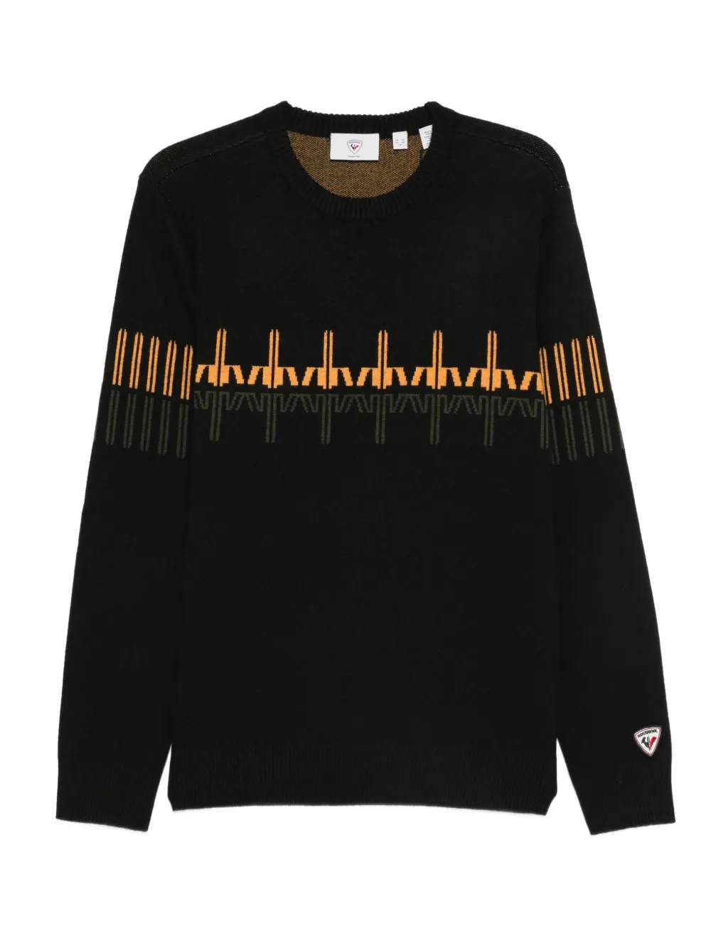 

Свитер с узором Rossignol, черный