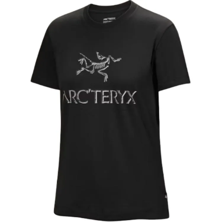 Футболка Arc'Word Cotton Arcteryx, черный/solitude серый/черный/solitude