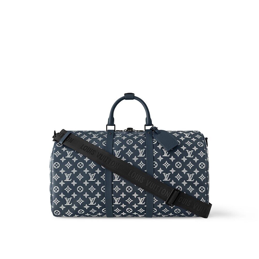 

Сумка Keepall Bandoulière 50 Louis Vuitton, синий