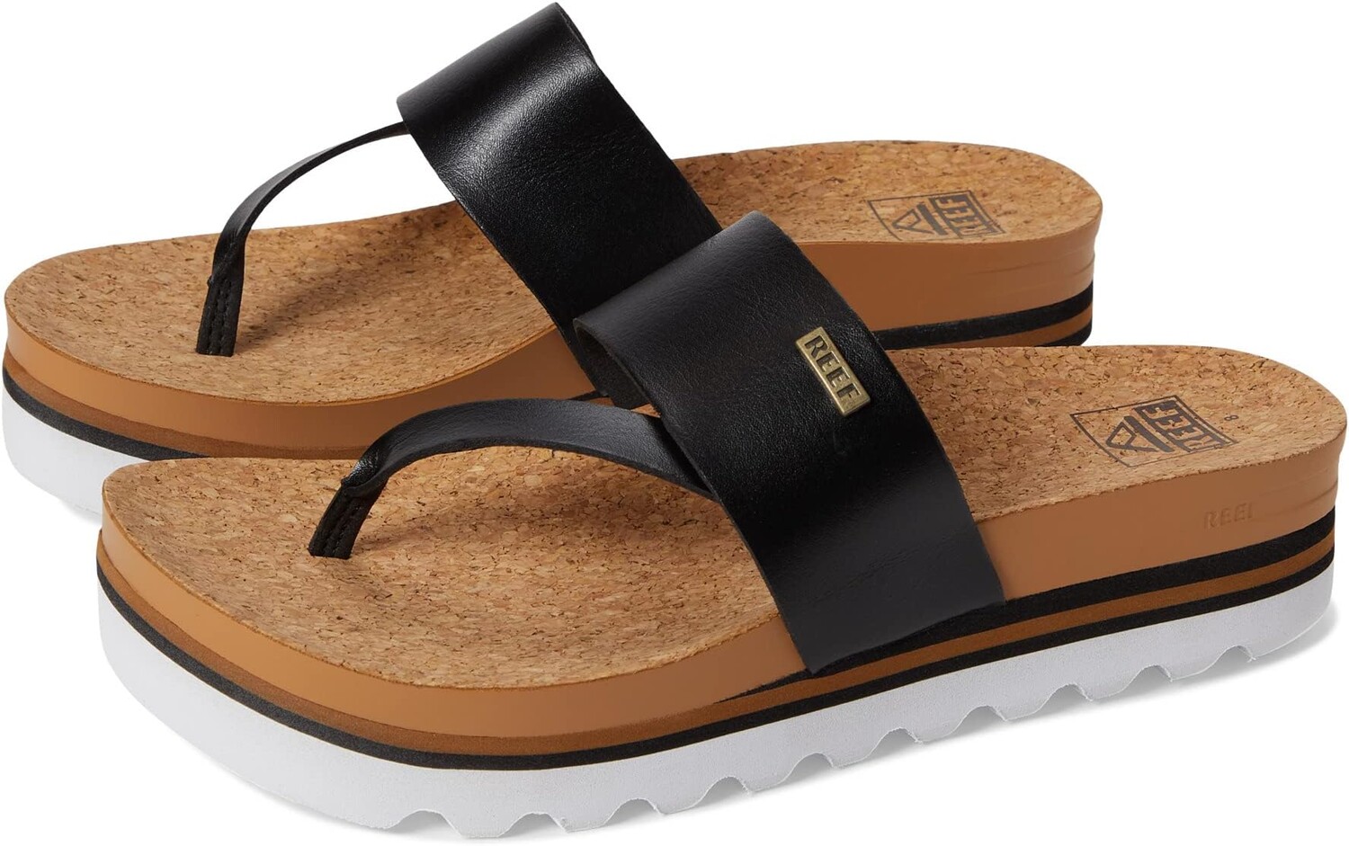 Шлепанцы Cushion Sol Hi Reef, цвет Black/Tan