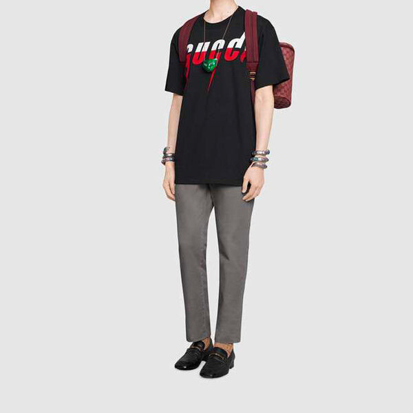 Футболка blade printing short sleeve black Gucci, черный — фото 4