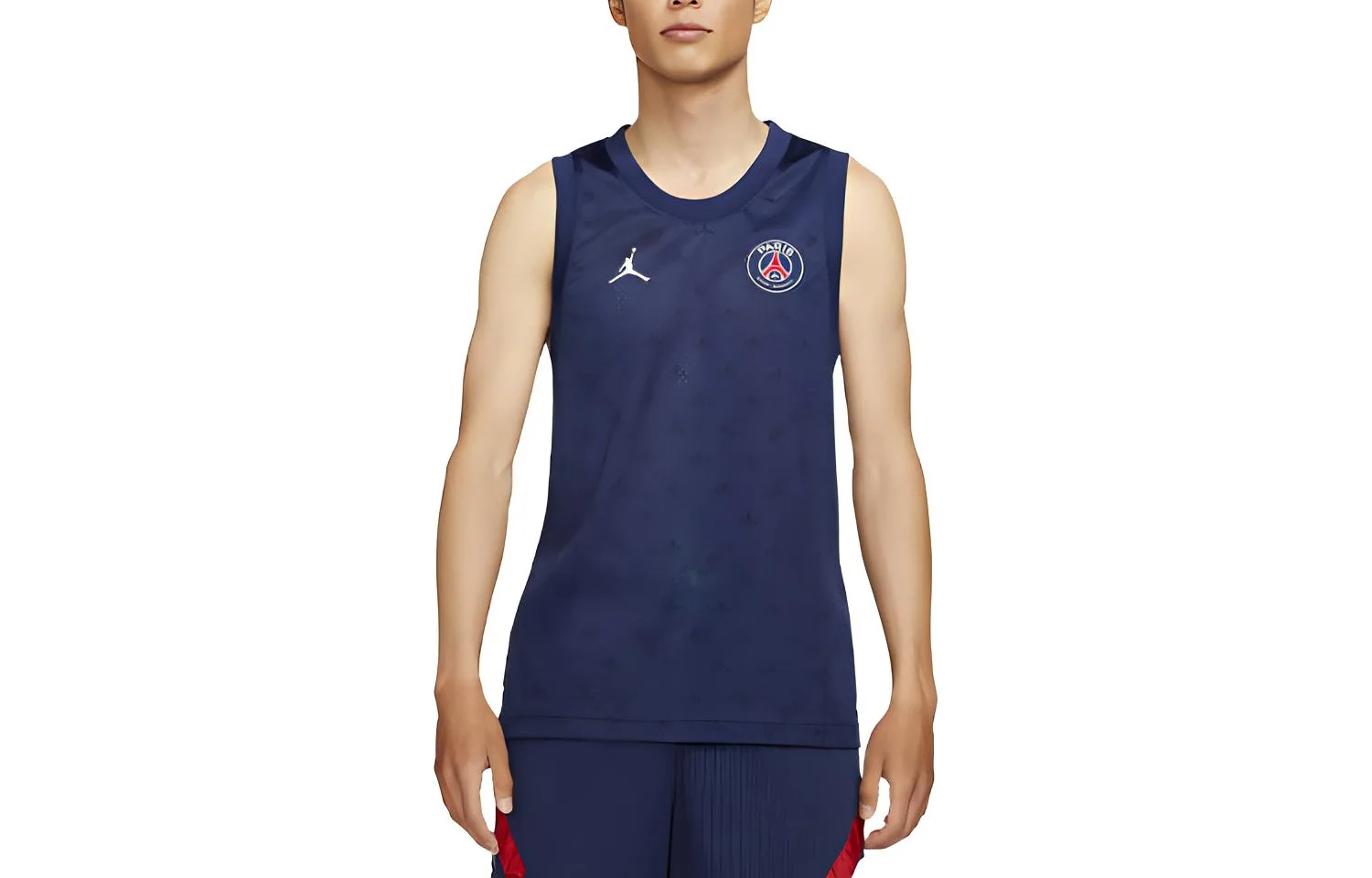 Футболка Paris Saint Germain PSG сетчатая Jordan, темно-синий