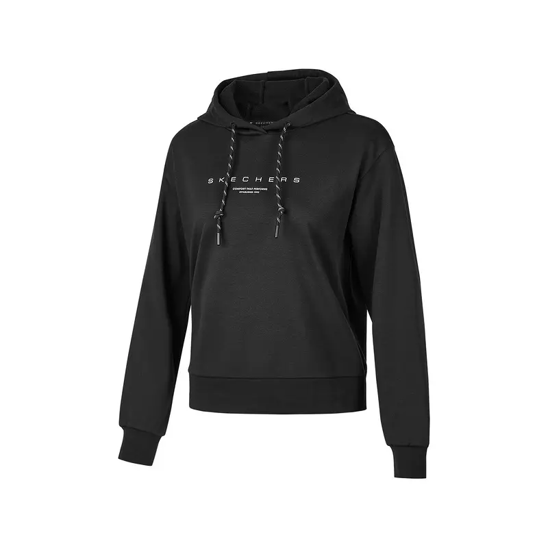 

Skechers Женская толстовка серии Comfort Sports, цвет «угольно-черный»