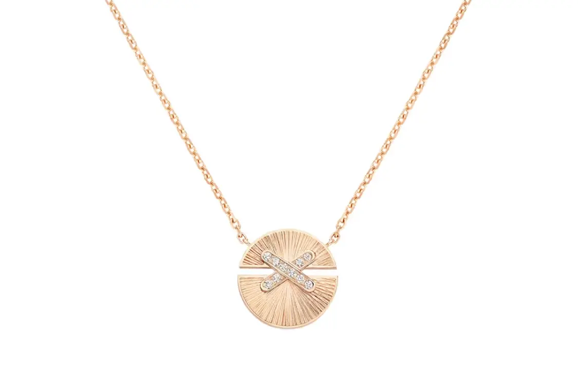 

Chaumet 18K розовое золото, золотые колье с бриллиантами для женщин