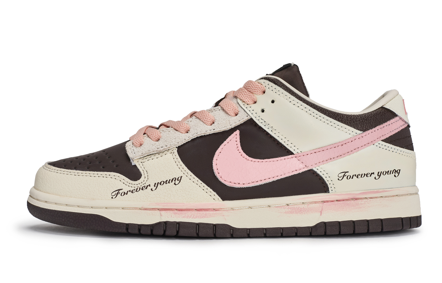 

Nike Dunk 811 Manufacturing, Vintage Sweetheart Low top Skateboard Shoes мужские бежево-розово-коричневые