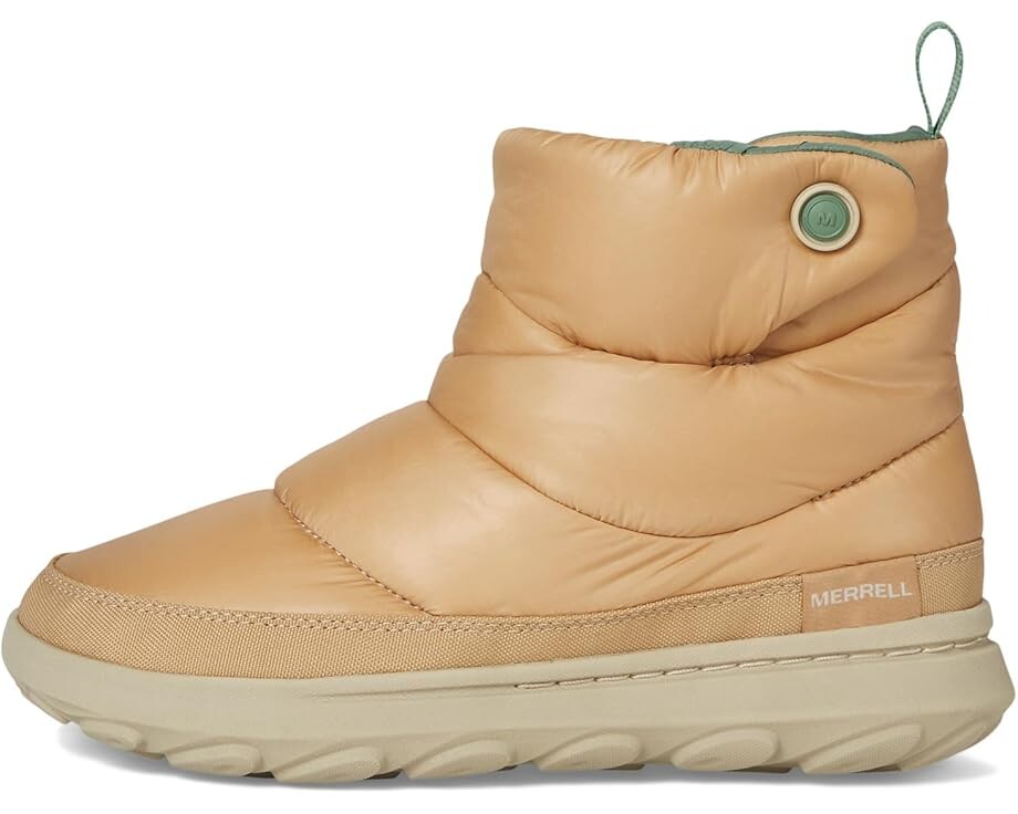 Дутики Merrell Hut Moc 2 Quilted средней высоты зимние, желто-коричневый — фото 4