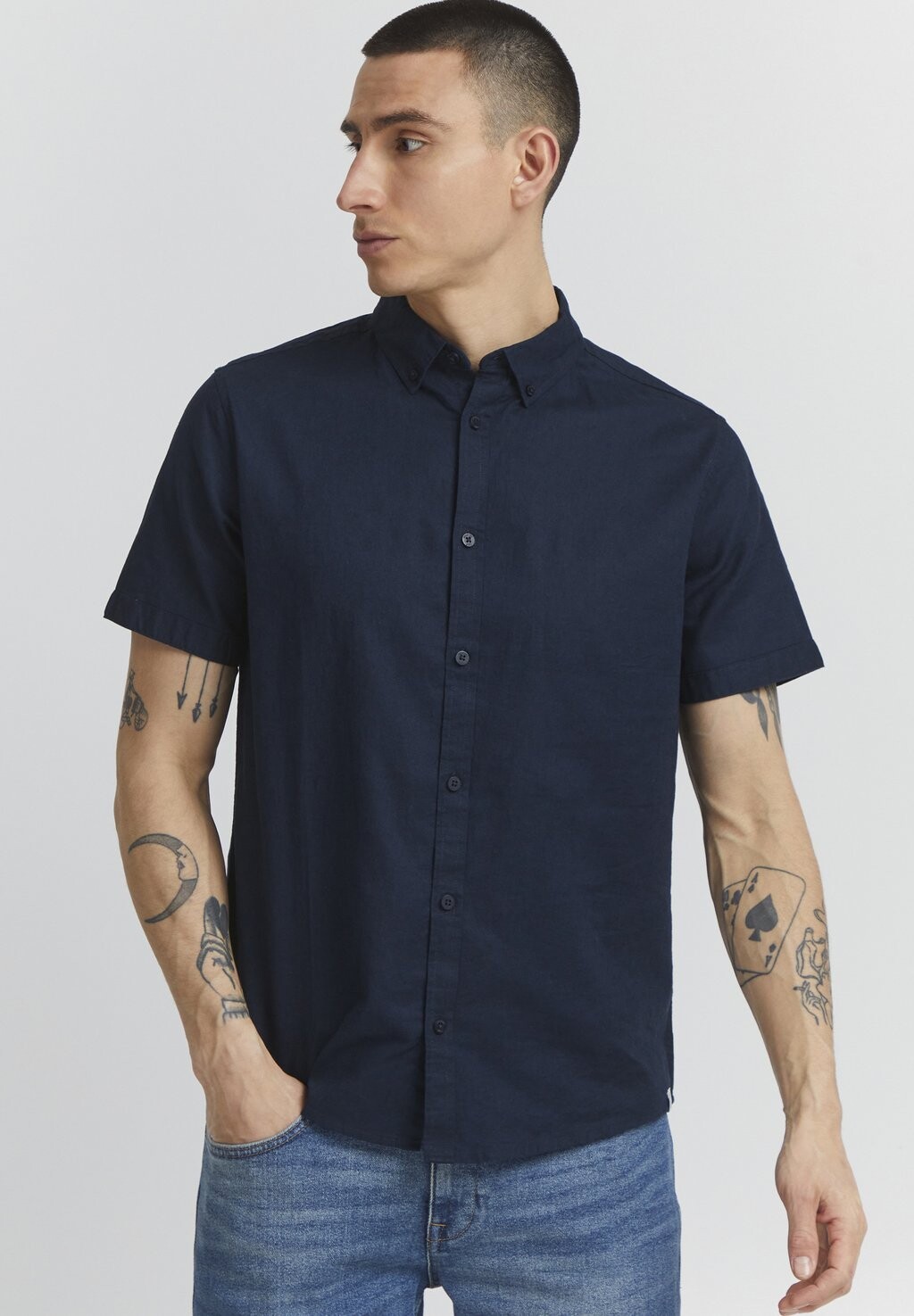 

Рубашка INDICODE JEANS, цвет navy