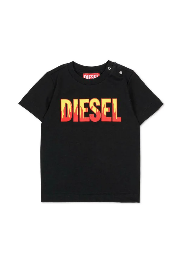 Футболка с коротким рукавом и принтом Diesel, Black