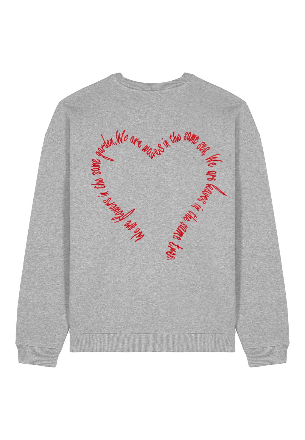 

Толстовка FLOWERS BACK EMBROIDERY UNISEX Mira Paris, пятнистый серый