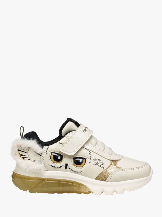 

Детские кроссовки Warner Bros Harry Potter Hedwig Ciberdron со светящейся подошвой Geox, Lt Ivory/Platinum