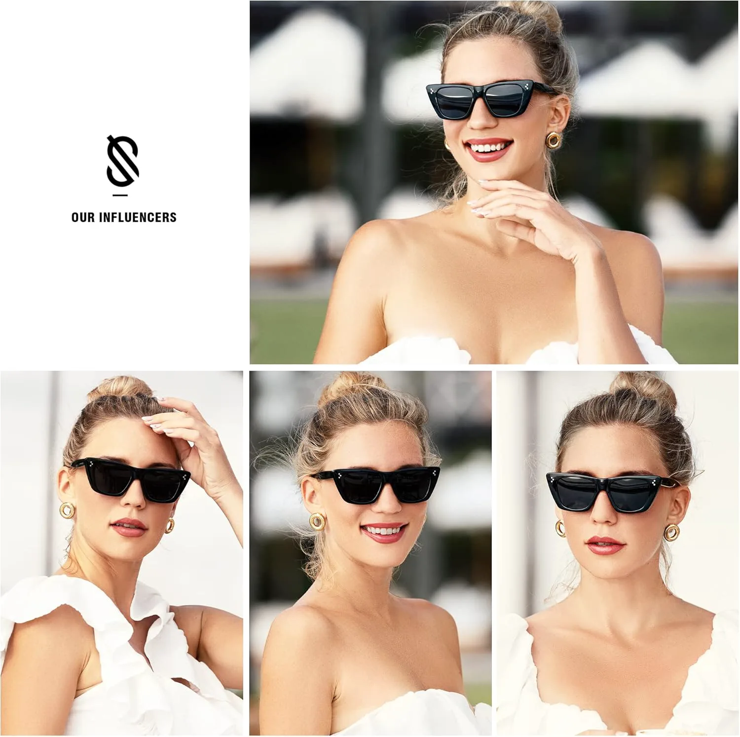 

Солнцезащитные очки SOJOS Retro Trendy Cat Eye с поляризованным покрытием для женщин, стильные, с защитой от УФ-излучения UV400, модель SJ2199, Brown Tortoise/Brown