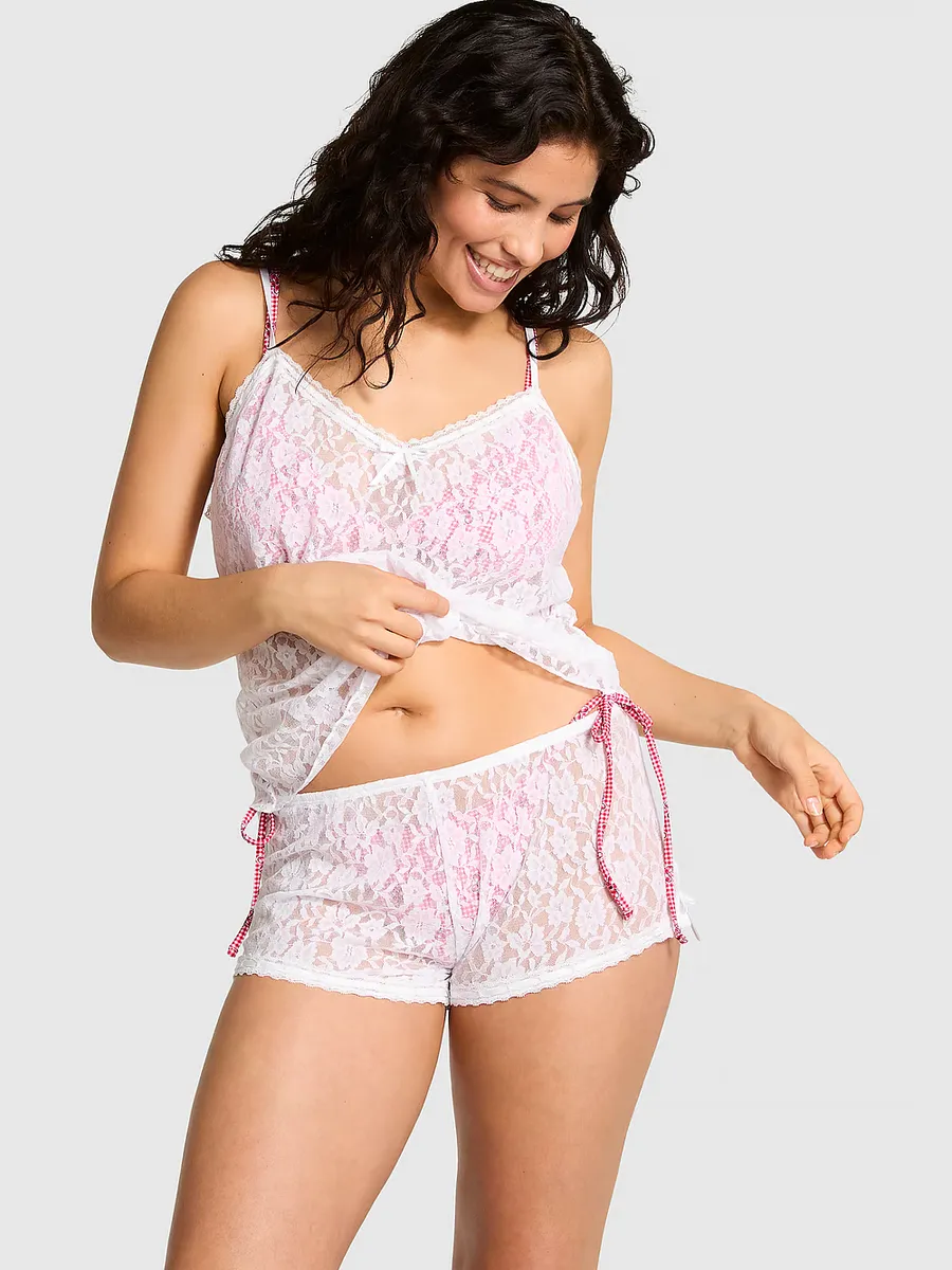 

Кружевные шорты Ana Pink By Frankies Bikinis, белый