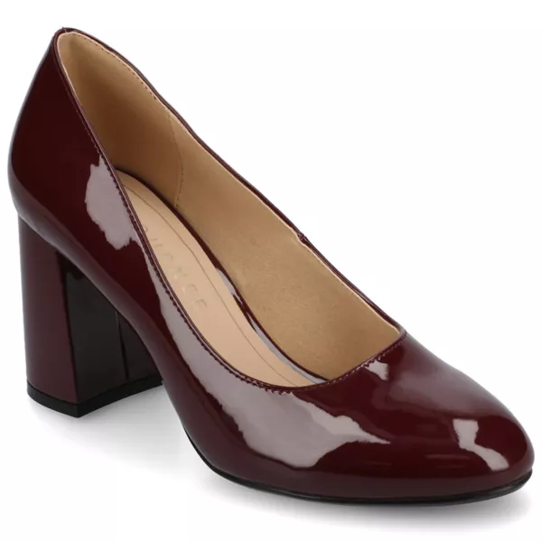 Серфина закрытые туфли на устойчивом каблуке Journee, цвет oxblood
