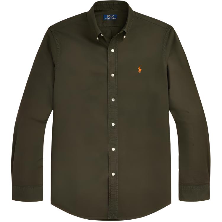 

Футболка поло мужская оливково-зеленая Ralph Lauren