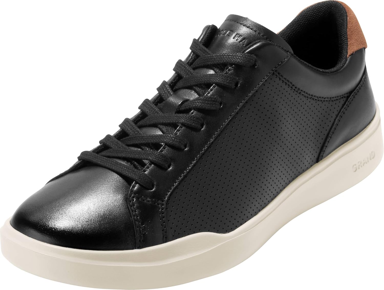 Мужские кроссовки Cole Haan Grand Crosscourt Modern Perf LTT, цвет слоновая кость/черный