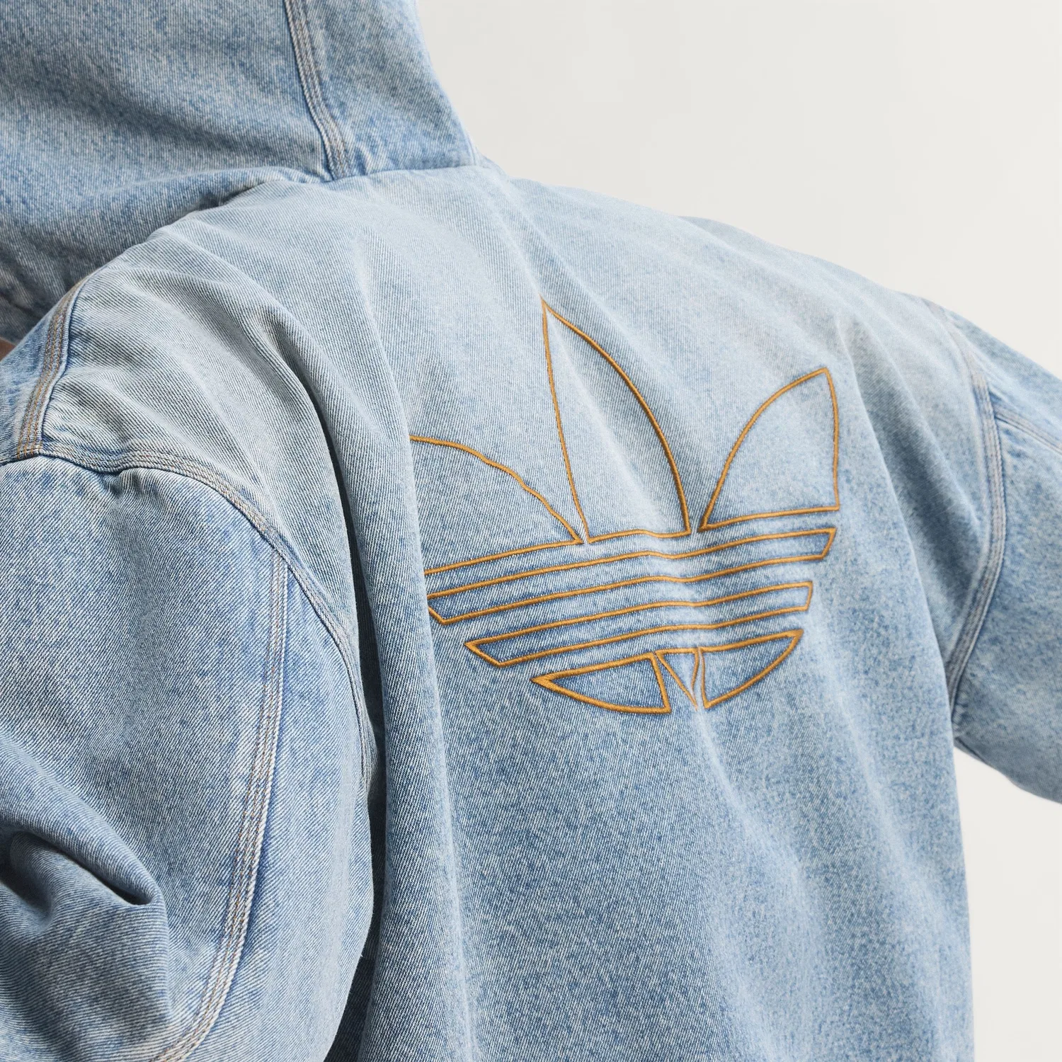 Мужская джинсовая куртка с подкладкой ke0131 от Adidas — фото 4
