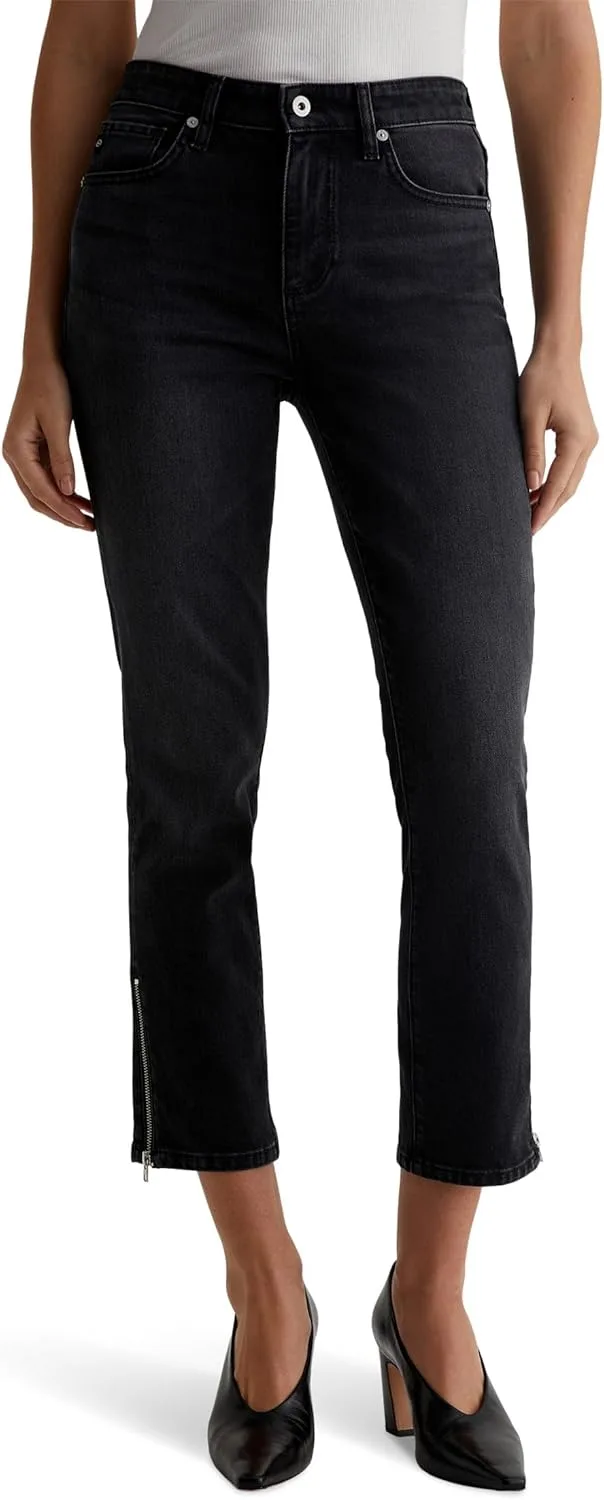 

AG Jeans Women's Mari Mid Rise Slim Straight Crop Jean