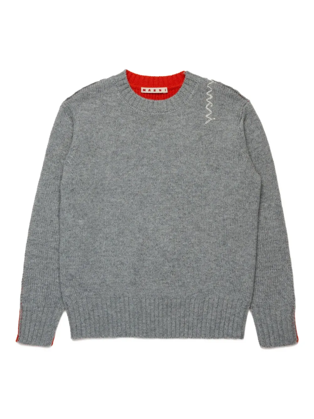 

Джемпер в двух тонах Marni Kids, серый