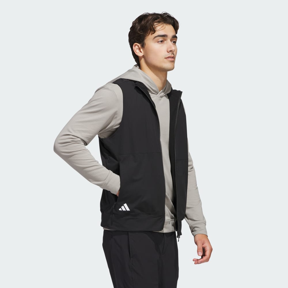 Жилет Adidas Ultimate365 Tour Full-Zip Vest, черный — фото 3