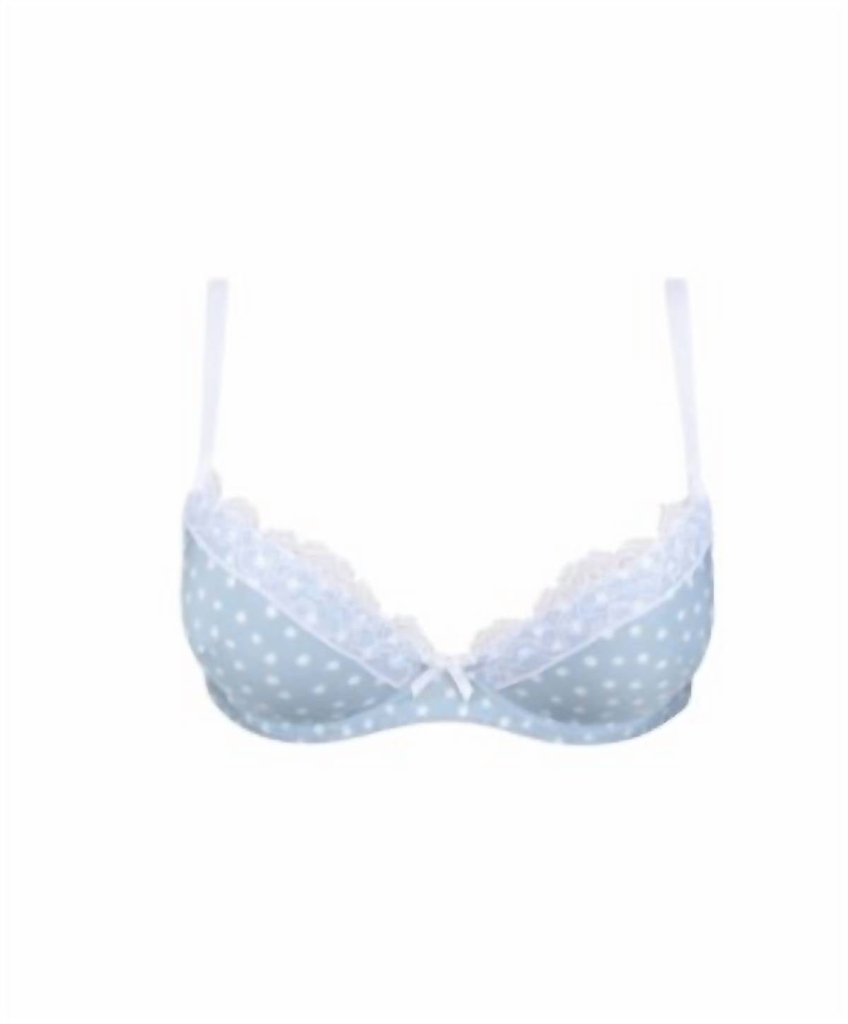 

Женский бюстгальтер Pois Sixties Padded Bra синего цвета Antigel Boudoir de Filles