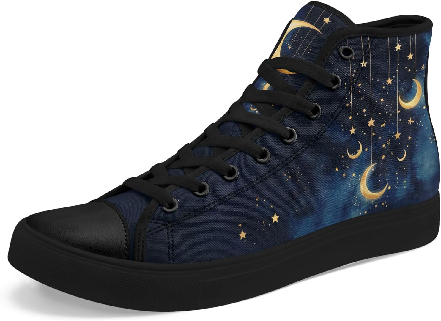 

Высокие кеды на платформе AWSOLE MoonStar из хлопка для женщин, мужчин и молодежи, модная легкая обувь, стильные повседневные плоские кроссовки для ходьбы, черный/синий/бежевый