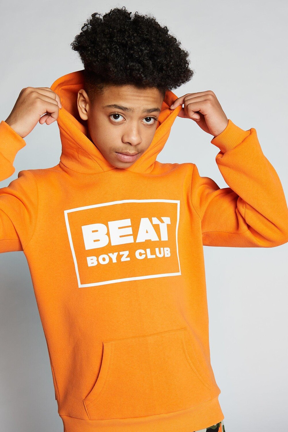 Толстовка с логотипом из смеси хлопка Color Pop Beat Boyz Club, оранжевый — фото 4