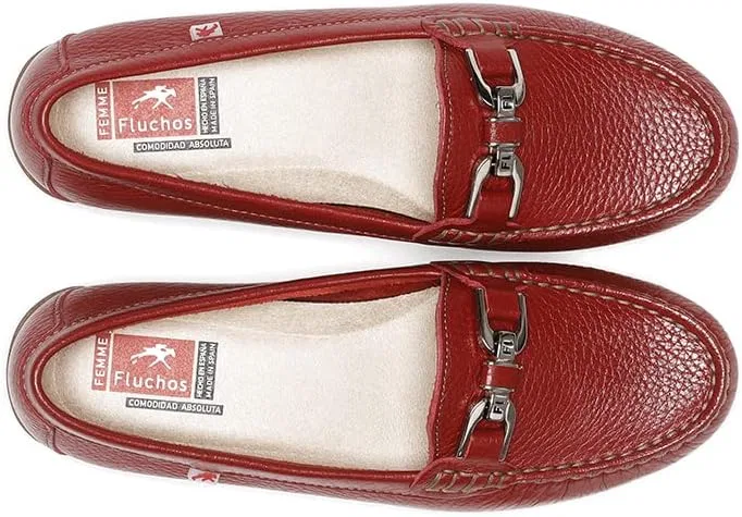 Женские мокасины Fluchos F0804, Red — фото 4